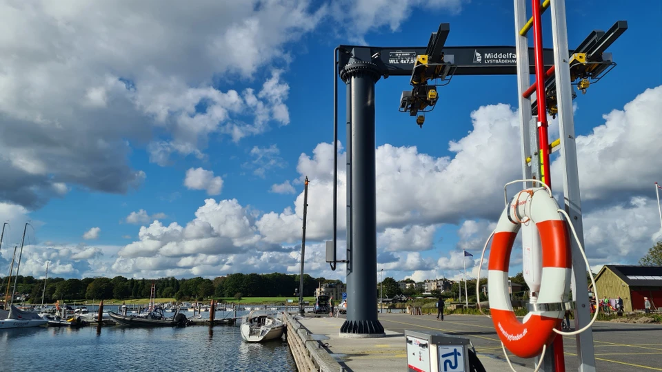 Servicekajen i Middelfart Marina