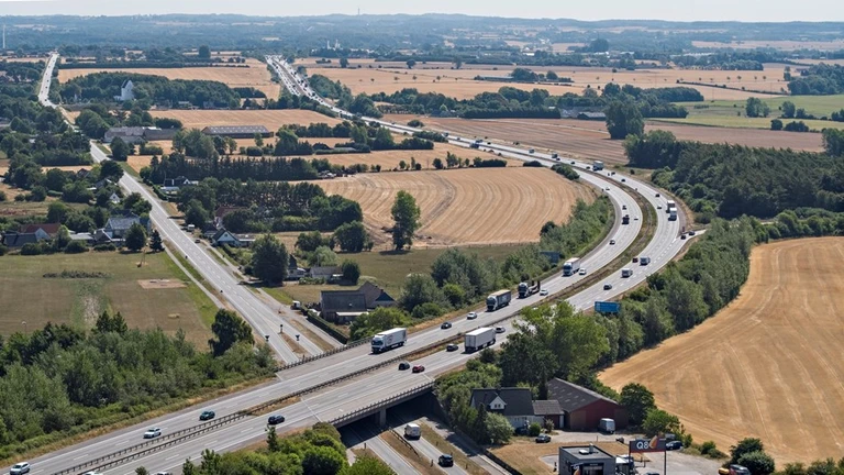 Motorvejen ved Nørre Aaby